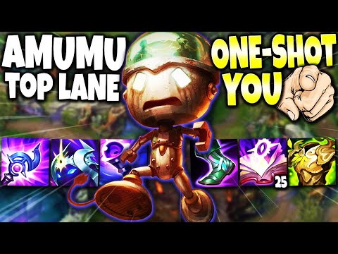 Be careful...Cause Amumu Top Lane will ONE SHOT YOU 🔥 Max Pen Amumu Build 🔥 Top Amumu s11 Gameplay