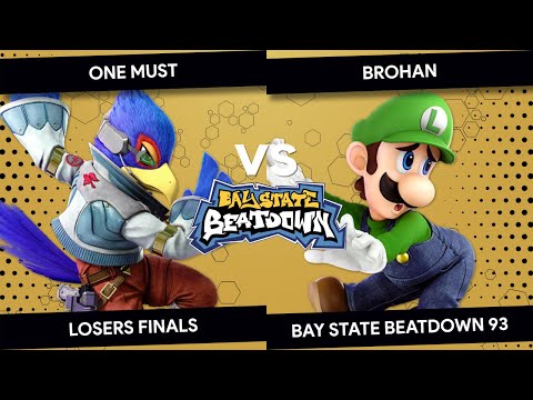 Bay State Beatdown 93 - ONE MUST (Falco) vs Brohan (Luigi) - Losers Finals