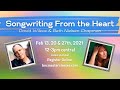 SONGWRITING FROM THE HEART w/ David Wilcox & Beth Nielsen Chapman - Masterclass Series Starts 2/13