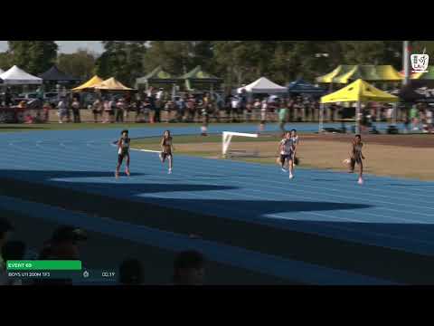 Boys U11 200m Timed Final 3 : 2024-25 State Track and Field Championships