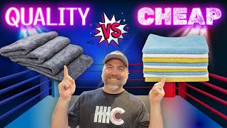 Quality Auto Detailing Towels vs CHEAP! Autofiber Microfiber