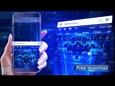Bat Hero Blue Neon Keyboard Video