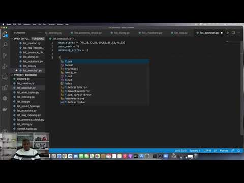 Python Programming 89 List Exercise
