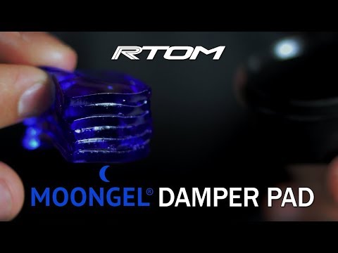 RTOM Moongel Drum Damper Pads - Blue 6-Pack image 6