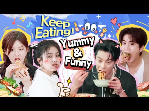 Keep eating! Hilarious food challenges on Keep Running! | Bai Lu, Zhao Lusi, Zhang Linghe & more