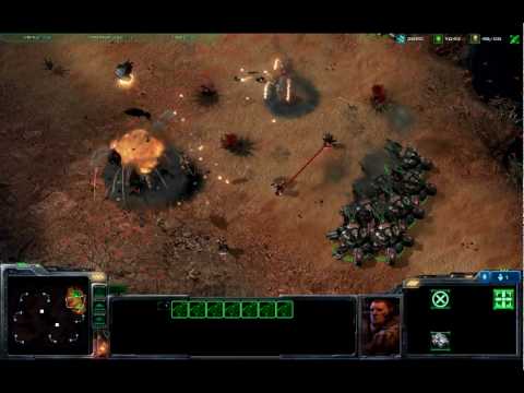 Starcraft 2 Beta - Queuing attacks with Siege Tanks