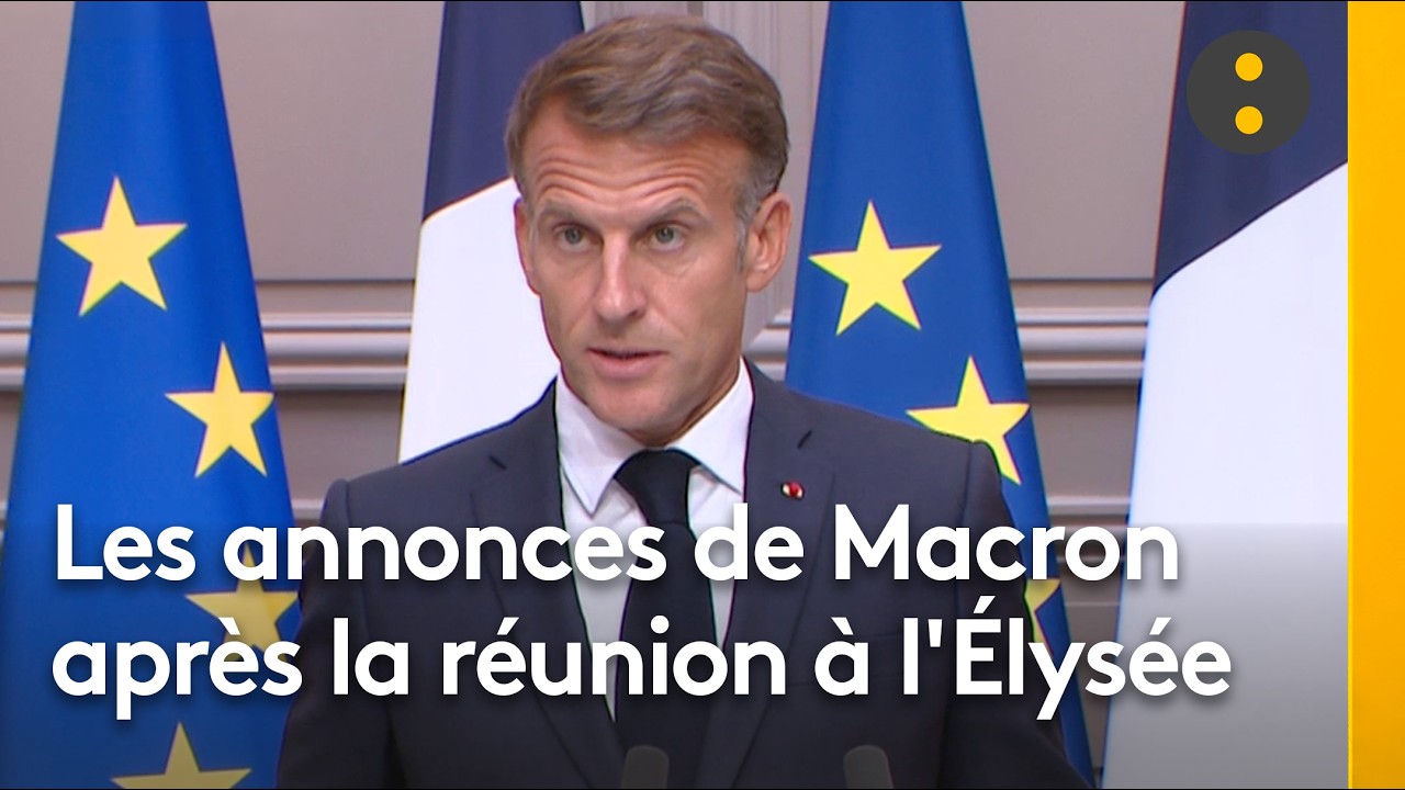 Illustration: Macron alerte sur l'escalade des menaces russes et la crise énergétique en France