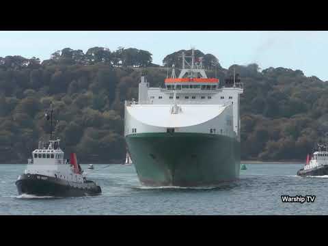 MV EDDYSTONE LEAVES DEVONPORT AT RUSTY ANCHOR, PLYMOUTH HOE - 8th September 2019
