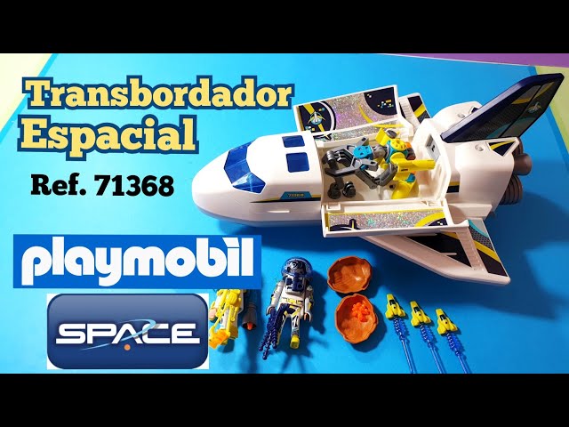 Vídeo relacionado con PLAYMOBIL Space Promo Packs 71368 Misión Espacio Lanzadera, Vuelo Espacial, astronautas en Equipo de investigación, Juguetes para niños a Partir de 4 años