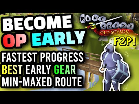 OSRS - The BEST POSSIBLE START for New Players, Best Weapons, Quests, Armor, for F2P (Free to Play)