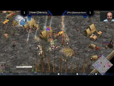 [Keen]Sensuy_ vs [PXx]SpenserAoM - Age of Mythology: The Titans (Game 3) ft. ChronoJJ