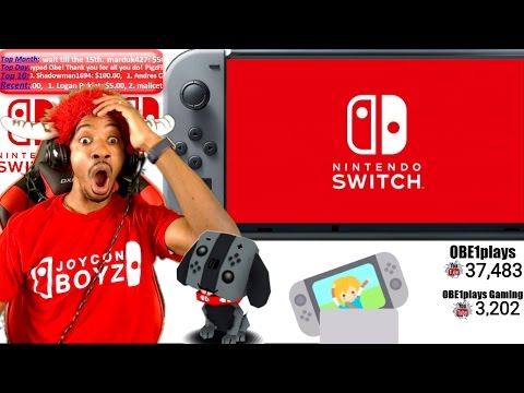 LIVE REACTION!!! NINTENDO SWITCH PRESENTATION 2017!!!! | OBe1plays | OBE1plays