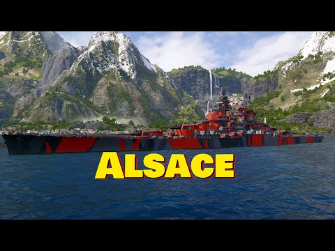 Meet The Alsace! Tier 8 French Battleship (World of Warships Legends)