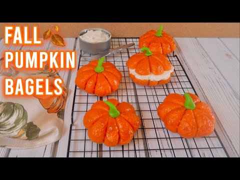Pumpkin Theme Bagels! | Fall Baking 2020