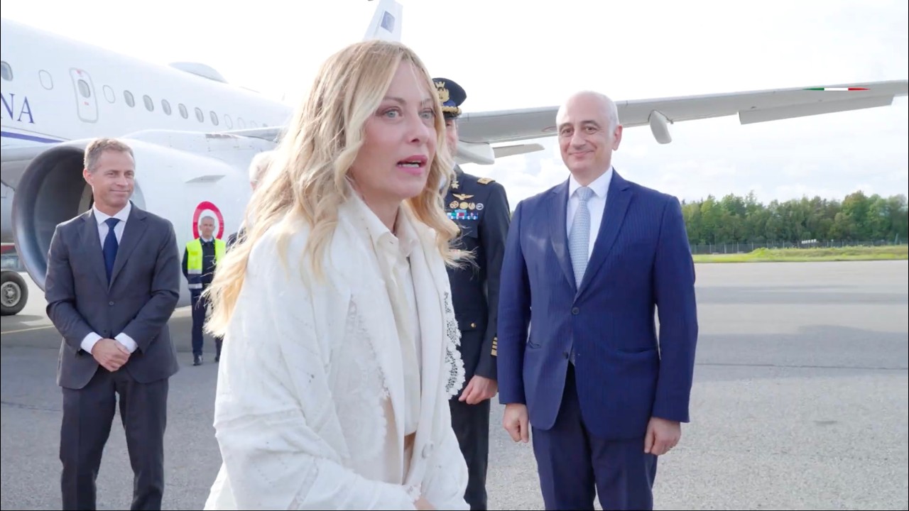 GIORGIA MELONI ATTERRA A OSLO, VISITA UFFICIALE NEL REGNO DI NORVEGIA