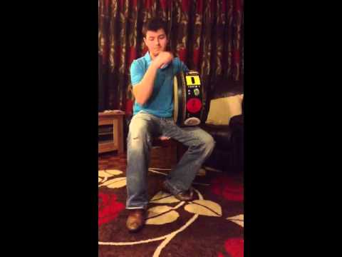 Bodhran beats one ended triplet