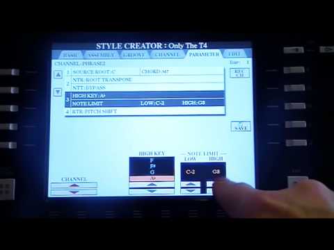 Tyros : Style Channel Transponieren