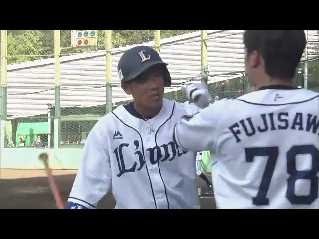 【ファーム】目の覚めるような一発‼ ライオンズ・愛斗がレフトスタンドに特大のホームランを放つ‼ 2018/9/28 L-M(ファーム)