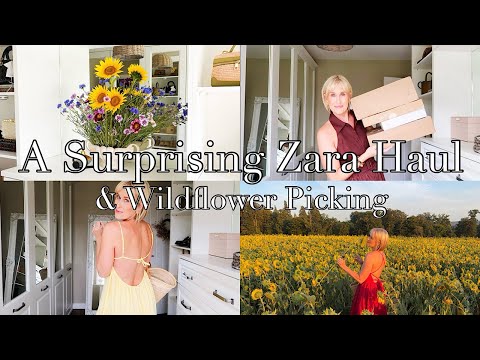 A SURPRISING ZARA HAUL | Wild Flower Picking | Aleisha Vlogs