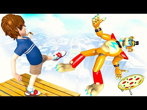 FNAF 9 Security Breach: Freddy & Animatronics - Crazy Ragdolls / Jump Falls - [ GMOD ] ep 117