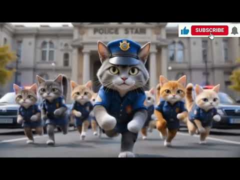 The Great Cat Escape 🚨 Realistic Cinematic Cat vs Police Cats | #cat #catshorts #aicat