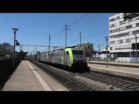 (HD) A busy day at Pratteln Station, Switzerland - 10/7/19
