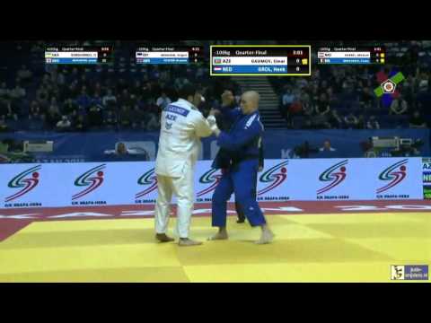 Judo 2016 European Championships Kazan: Gasimov (AZE) - Grol (NED) [-100kg] QF