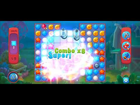 Fishdom Hard Level 10676 (with ingame lightning booster) @choraelmin