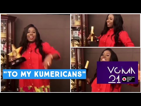 "To my Kumericans" | See Diana Hamilton's priceless reaction after VGMA award win