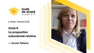 "La proposition subordonnée relative"