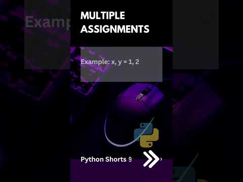 Multiple Assignments Python Shorts 09 Python Tutorial Deepak Radhakrishnan