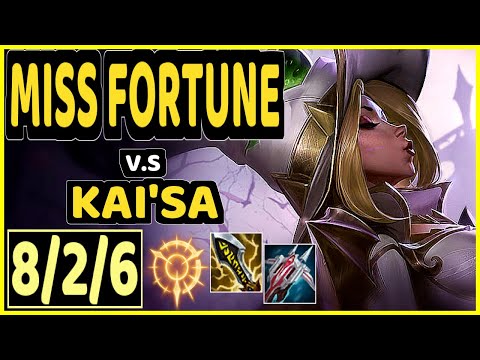 STIXXAY (MISS FORTUNE) vs KAI'SA - 8/2/6 KDA BOTTOM ADC GAMEPLAY - NA Ranked MASTER