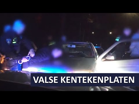 Drie verdachten aangehouden | Voertuig met valse kentekenplaten | Dienst Infra | Politie LE