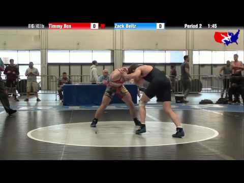 Timmy Box vs. Zack Beitz at 2013 Junior Nationals - FILA - FS