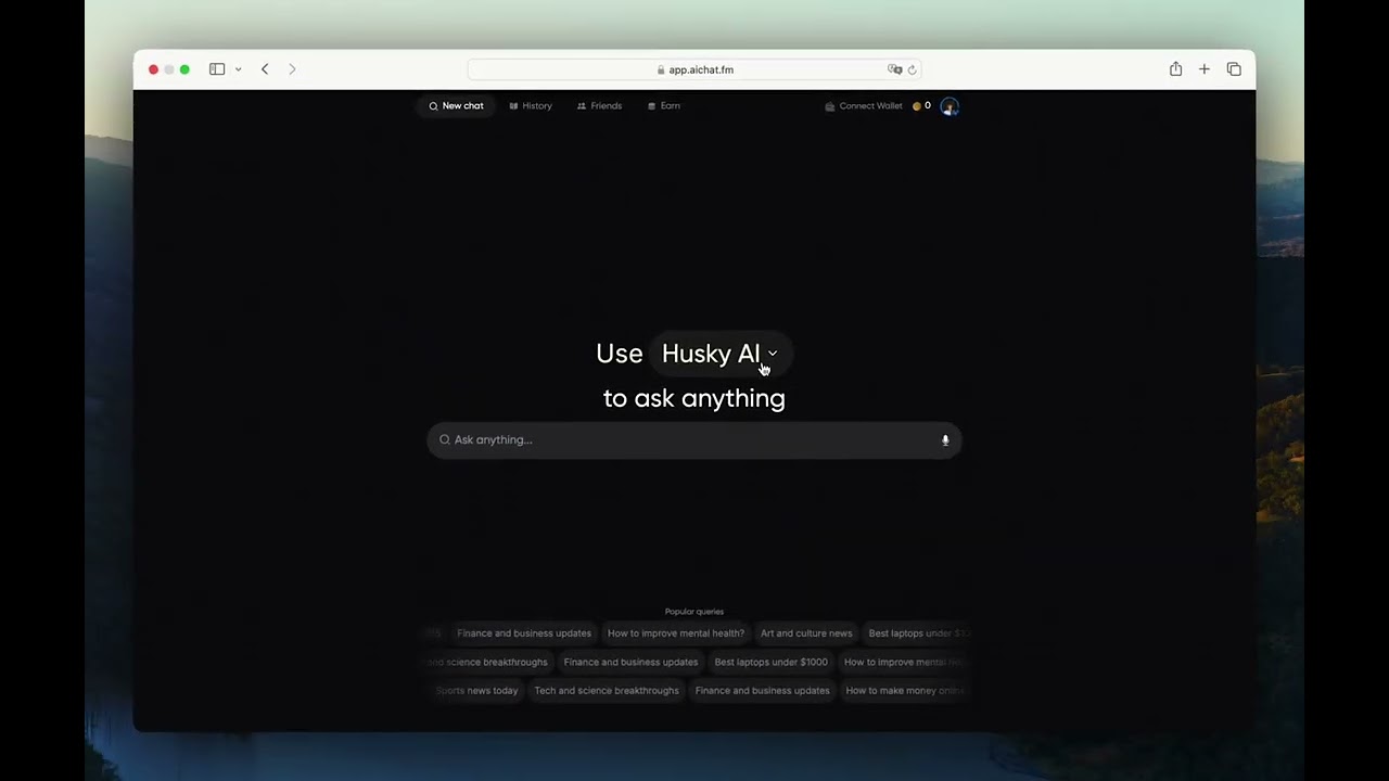 AI Chat demo video