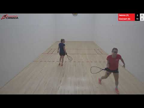 2018 Canadian Racquetball National Championships - Women's Singles - Qfinals - Geeraert vs Iwaasa