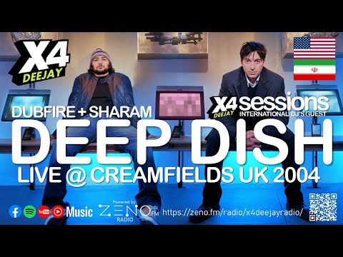 DEEP DISH | LIVE @ Creamfields UK 2004 | DJ Set Mix #x4sessions #deepdish #dubfire #sharam #cream