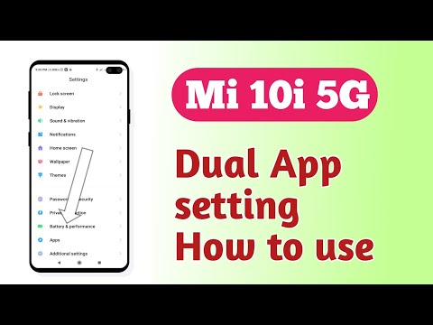 Xiaomi Mi 10i 5G , Dual Apps setting How to use