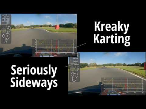 Club100 Whilton Mill -  Kreaky Karting vs Seriously Sideways Fastest Lap Comparison