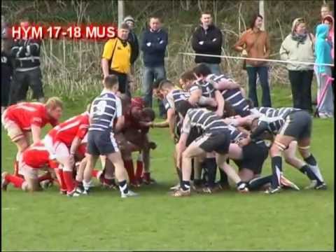 HAWICK YM v MUSSELBURGH - NATIONAL SHIELD SEMI FINAL RUGBY HIGHLIGHTS - 31.3.12