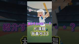 オリックスの選手成績　杉澤編