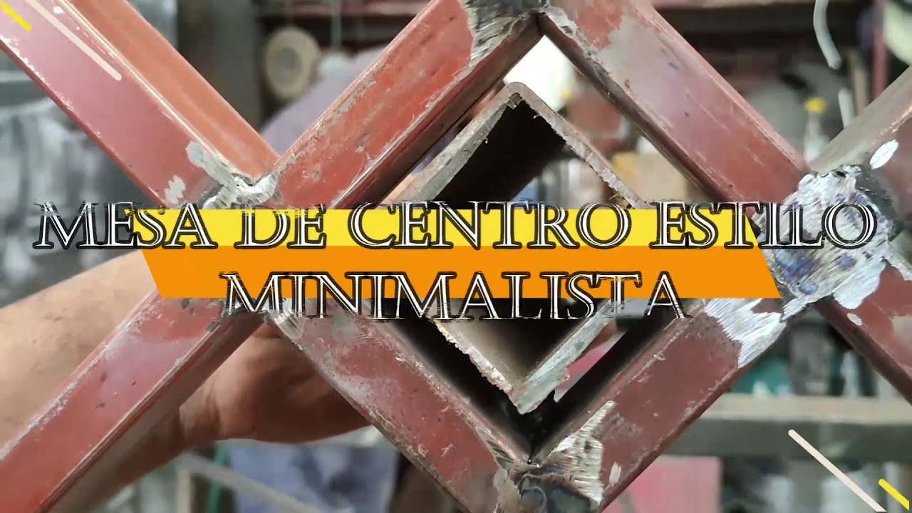 Una mesa de centro fantastica con tubular en Herreria Castañeda