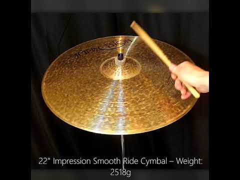 Impression Cymbals 22" Smooth Ride - Weight 2518 grams