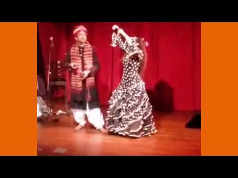 Rajasthani Kartal Master Imamddin with Flamenco Dancer Ana Montes in USA 2014 tour