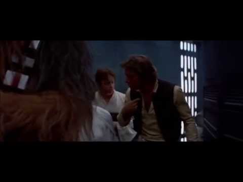 Funny moment with Han Solo and Chewbacca in A New Hope