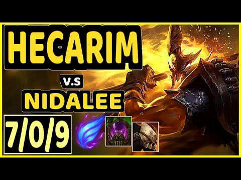 KREOX (HECARIM) vs NIDALEE - 7/0/9 KDA JUNGLE GAMEPLAY - EUW Ranked MASTER