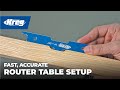 Kreg Precision Router Table Setup Bars