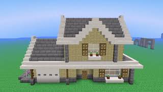 Minecraft: how to Build a Suburban House tutorial
