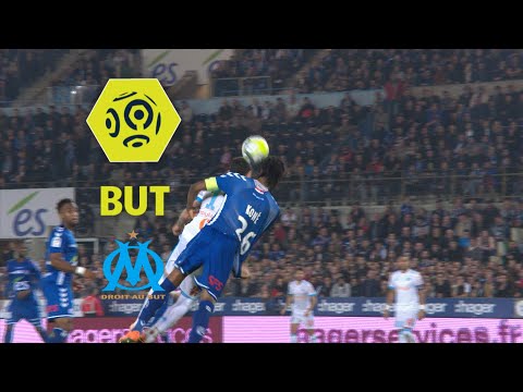 But Morgan SANSON (48') / RC Strasbourg Alsace - Olympique de Marseille (3-3)  / 2017-18