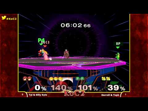 KoC2 - Toph & Darrell Vs. Tai & Silly Kyle - Melee Doubles - SSBM